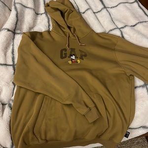 New Mickey Mouse GAP hoodie brown size L. Purchased from GAP never worn.